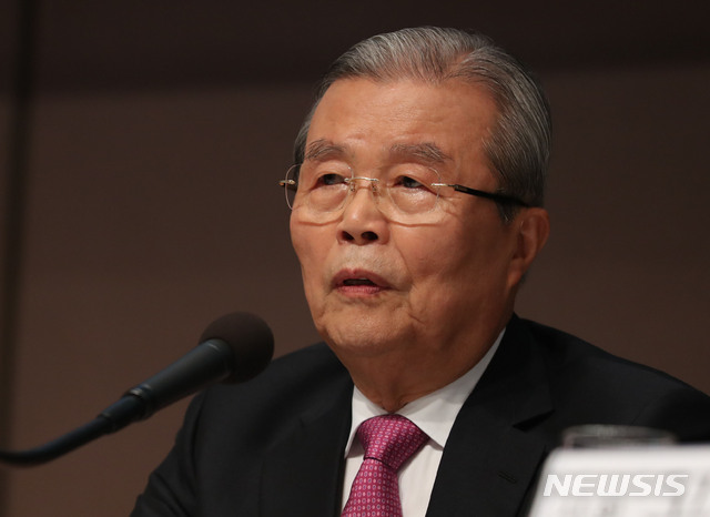 [서울=뉴시스] 박미소 기자 = 김종인 미래통합당 비상대책위원장이 14일 오전 서울 중구 프레스센터에서 열린 김종인 미래통합당 비대위원장 초청 관훈토론회에서 모두발언을 하고 있다. 2020.07.14. misocamera@newsis.com