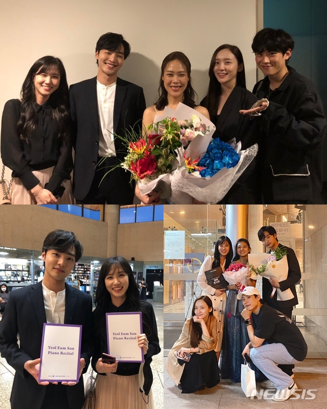 [서울=뉴시스] SBS 새 월화드라마 '브람스를 좋아하세요?' 배우들이 피아니스트 손열음과 만났다. (사진 = SBS '브람스를 좋아하세요?') photo@newsis.com