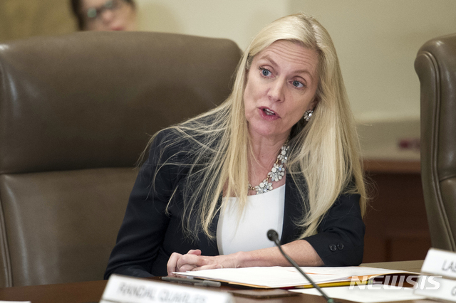 [워싱턴=AP/뉴시스]레이얼 브레이너드 전 연방준비제도이사회(FRB) 이사가 지난 2018년 6월14일(현지시간) 워싱턴에서 열린 회의에 참석한 모습. 2020.11.20.