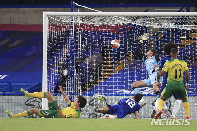 [런던=AP/뉴시스] 첼시의 해결사 올리비에 지루. 2020.07.14.