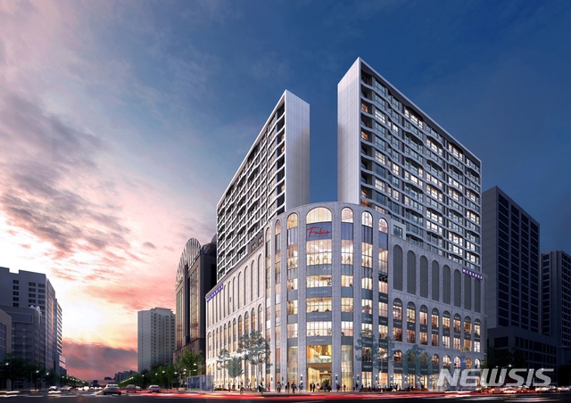 '파비오 더 씨타' 투시도, 수원시 팔달구 인계동 갤러리아백화점 부지