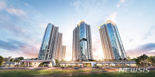 [서울=뉴시스] 롯데캐슬 리버파크 시그니처 투시도