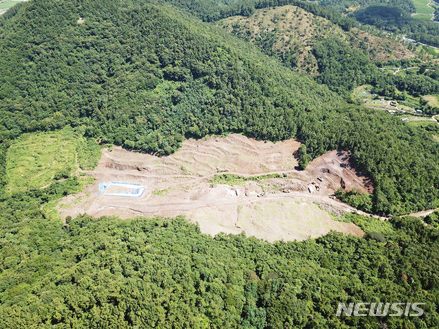 거제대대 이전 부지 공사현장