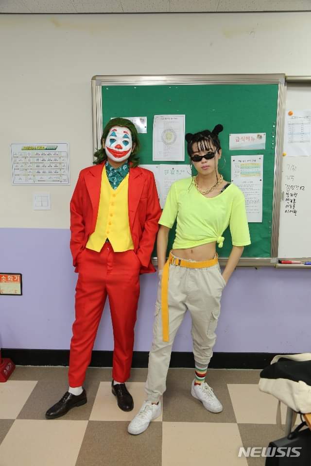 조커와 이효리. (사진 출처=페이스북 '의정부고등학교 학생자치회' 페이지)
