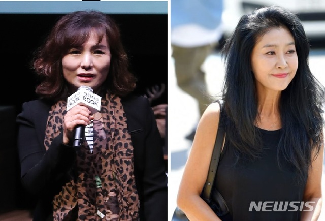 [서울=뉴시스]공지영 작가와 배우 김부선. (사진 = 뉴시스 DB, 페이스북 캡처) 2020.08.12.photo@newsis.com