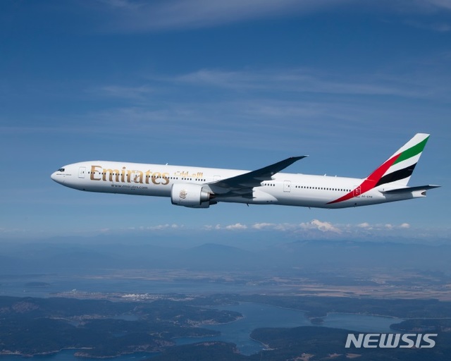 [서울=뉴시스] 에미레이트 항공 B777기 (제공=에미레이트 항공)