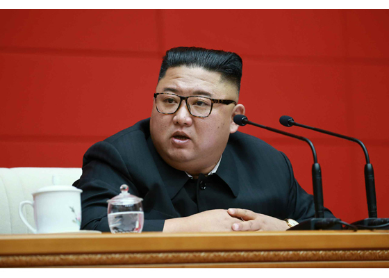 [서울=뉴시스] 북한 노동당 기관지 노동신문은 14일 김정은 국무위원장이 전날 노도당 중앙위원회 정치국 회의를 주재했다고 보도했다. 2020.08.14. (사진=노동신문 캡처) photo@newsis.com 