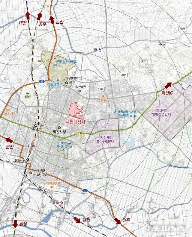 [익산=뉴시스]윤난슬 기자 = 한국토지주택공사(LH) 전북본부는 익산 소라 공공 지원 민간임대주택 공급촉진지구에 대한 보상평가가 완료됨에 따라 사유지 108필지(18만5000㎡), 지장물 242건에 대한 손실보상 협의를 24일부터 진행한다고 밝혔다.(사진=LH 전북본부 제공)