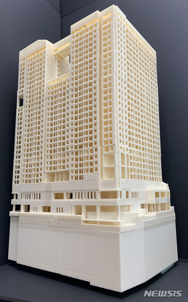 [서울=뉴시스] 3D 프린팅 기술로 디지털 목업 적용한 원효로 '역세권 청년주택' 이미지