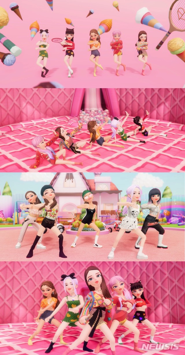 [서울=뉴시스]그룹 '블랙핑크'의 '아이스크림(Ice Cream)' 안무가 3D 아바타 비디오로 공개됐다. (사진=YG엔터테인먼트 제공) 2020.09.02. photo@newsis.com