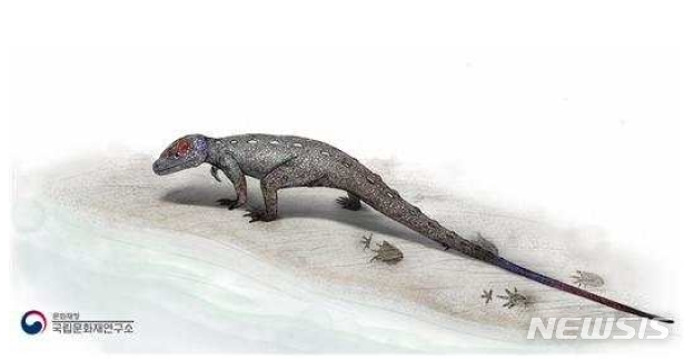 [서울=뉴시스]'노바페스 울산엔시스' 발자국을 남긴 '코리스토데라' 복원도