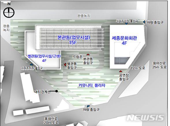 [서울=뉴시스] SH공사 중랑구 사옥 배치도. (사진=서울시 제공) 2020.09.07. photo@newsis.com 