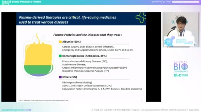 [서울=뉴시스] 글로벌 바이오 콘퍼런스 온라인 개최 모습