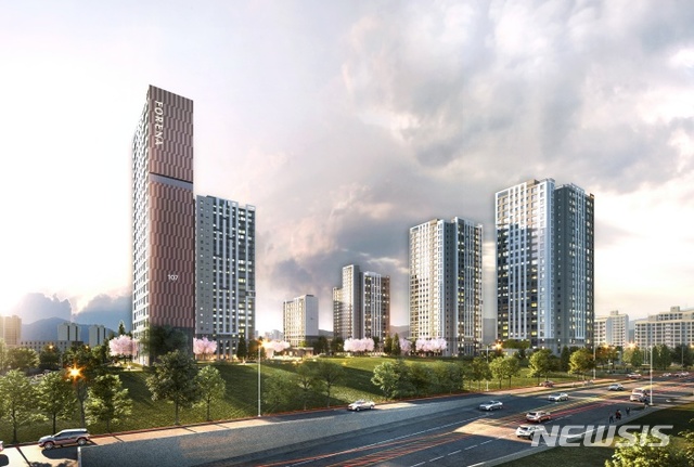 포레나 양평 메인 투시도.