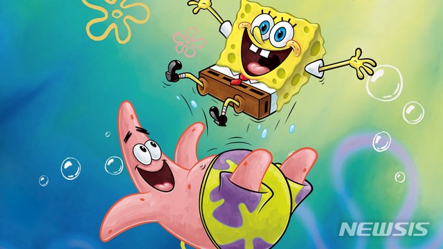 [서울=뉴시스] 애니메이션 '스폰지밥 네모바지' 스틸. (사진=왓챠 제공)
