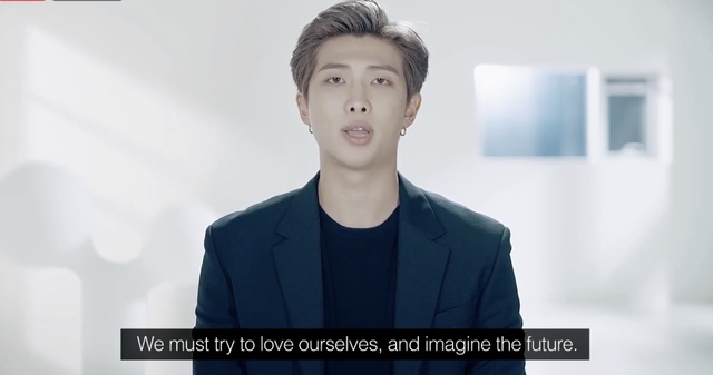 [서울=뉴시스] 방탄소년단 RM. 2020.09.23. (사진 = 대한민국 외교부 페이스북 라이브 캡처) photo@newsis.com 