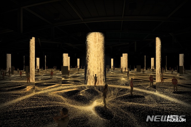 [서울=뉴시스] 디스트릭트_아르떼뮤지엄_Waterfall