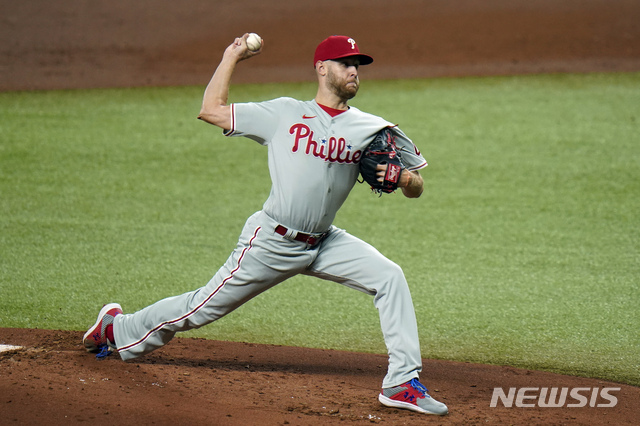 [세인트피터즈버그(미국)=AP/뉴시스] 필라델피아 필리스 잭 휠러. 