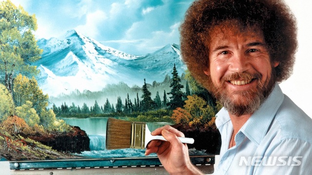 [서울=뉴시스] 교양 '밥 로스의 그림을 그립시다' 스틸. (사진=왓챠 제공)