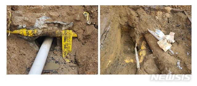[서울=뉴시스] 서울시가 지하시설물을 새로 매설하거나 공사하는 경우 기존 하수관로와 일정 거리 이상 이격거리를 두도록 관리 기준 마련에 나선다. 서울 지역의 지하매설물 모습. (사진=서울시 제공) 2020.10.05. photo@newsis.com