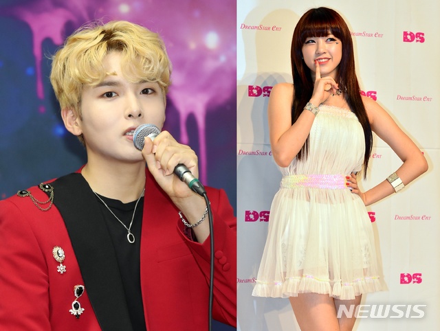 [서울=뉴시스]'슈퍼주니어' 멤버 려욱과 '타히티' 출신 배우 아리가 열애 중이다. (사진=뉴시스DB) 2020.09.30. photo@newsis.com 