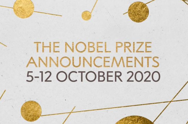 [서울=뉴시스] 올해 노벨상 수상자가 5일(현지시간)부터 발표된다. 첫날인 5일 생리의학상 수상자 발표를 시작으로 6일 물리학상, 7일 화학상, 8일 문학상, 9일 평화상, 12일 경제학상의 수상자가 잇따라 발표될 예정이다. (사진=노벨위원회 공식 홈페이지 캡처) 2020.10.5.