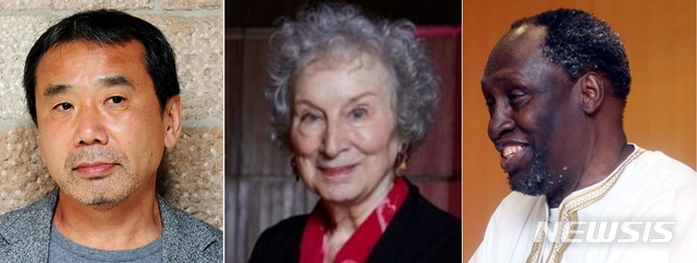 [서울=뉴시스]무라카미 하루키, 마거릿 애트우드, 응구기 와 시옹오 작가. (사진 = 뉴시스 DB) 2020.10.05. photo@newsis.com 
