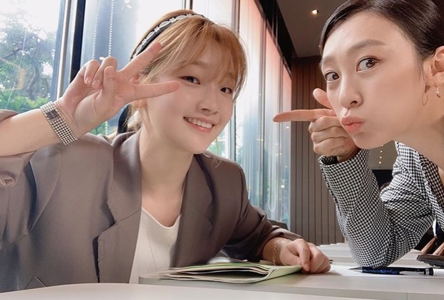 [서울=뉴시스] tvN 월화극 '청춘기록'에 출연하는 박소담, 조지승 (사진 = 박소담 SNS) 2020.10.12. photo@newsis.com