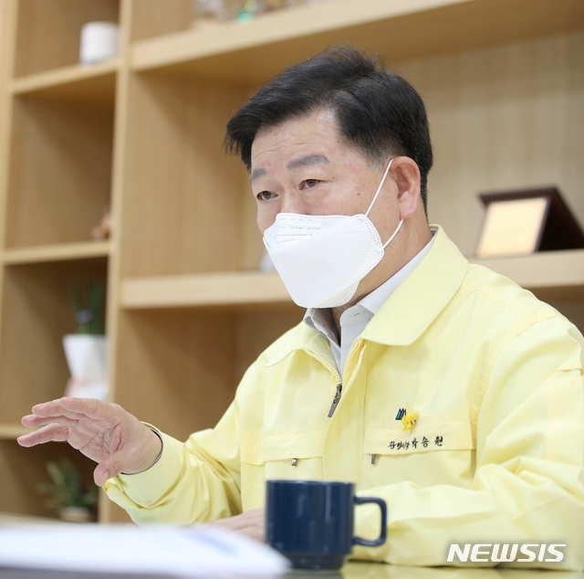 [안양=뉴시스] 박석희 기자 = 박승원 광명시장.