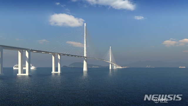 [광주=뉴시스]구길용 기자 = 평화엔지니어링은 21일 미국 설계사 티와이린 인터내셔널과 조인트벤처를 구성해 필리핀 바탄-카비테 해상교량 실시설계 사업 계약을 체결했다고 밝혔다. 해상교량 조감도. (사진=평화엔지니어링 제공). 2020.10.21.&nbsp; kykoo1@newsis.com