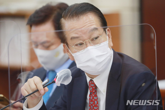 [서울=뉴시스] 김진아 기자 = 권영세 국민의힘 의원. (공동취재사진) 2020.10.22.   photo@newsis.com