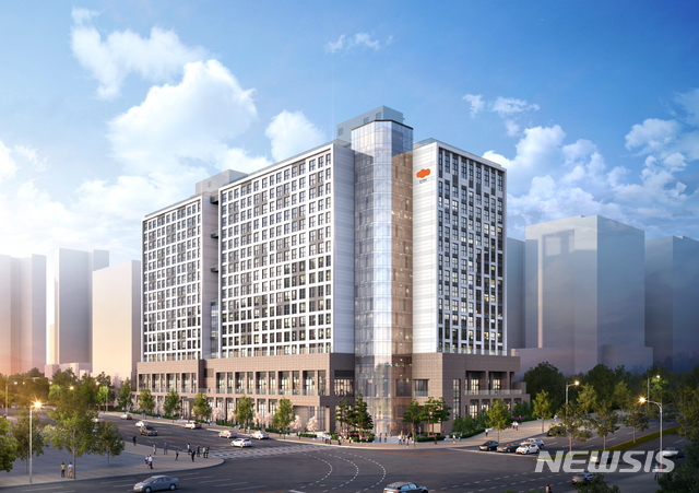 [서울=뉴시스]e편한세상 시티 광교 투시도(사진 = 대림산업 제공) 