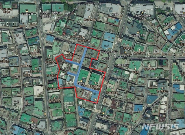 [서울=뉴시스] 서울 강동구의 암사동 골목길 정비사업 위치도. (사진=서울 강동구 제공) 2020.10.30. photo@newsis.com 