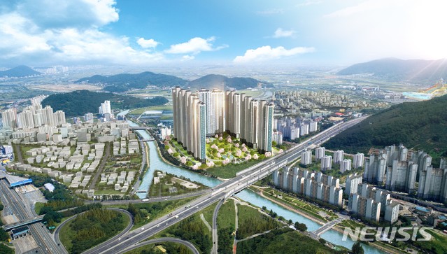 [김해=뉴시스]김해 대청천 경동 리인뷰