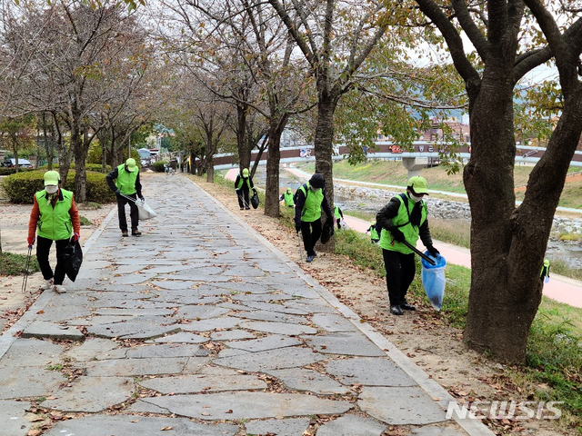 [영동=뉴시스] 김재광 기자 = 충북 영동군이 시행하는 노인 사회활동지원사업이 고령화 시대에 접어든 농촌지역에 활력을 불어넣고 있다. 