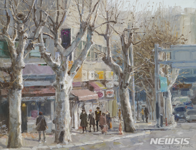 [서울=뉴시스]2020마니프_박지오, 신길역 근처 풍경, 40.9x53㎝, Oil on canvas, 2019(사진=MANIF 제공)2020.11.02 photo@newsis.com 