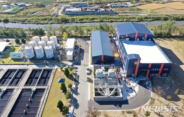 울산 석유화학단지 내 용암 폐수처리수 재이용시설 전경. (사진=울산시 제공)