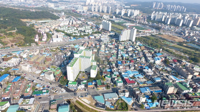 [오산=뉴시스] 오산 궐동 사업지 항공사진 (사진 = 오산시 제공)