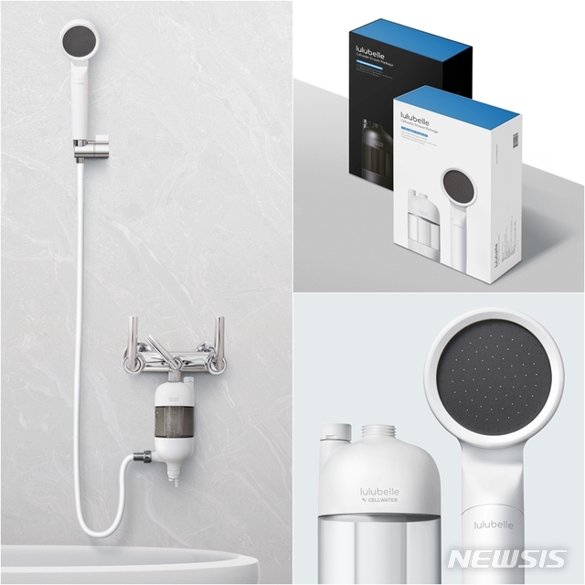 [서울=뉴시스]루루벨이 선보인 마이크로 버블 샤워기(사진제공=루루벨).