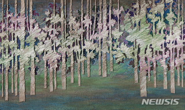 [서울=뉴시스]2020마니프_김선기, Moments-Memories IV-5, 72x120㎝, Acrylic, Architectural Medium, Graphite, Varnish on Cotton covered Wood Panel, 2019(사진=MANIF 제공) 2020.11.06 photo@newsis.com 