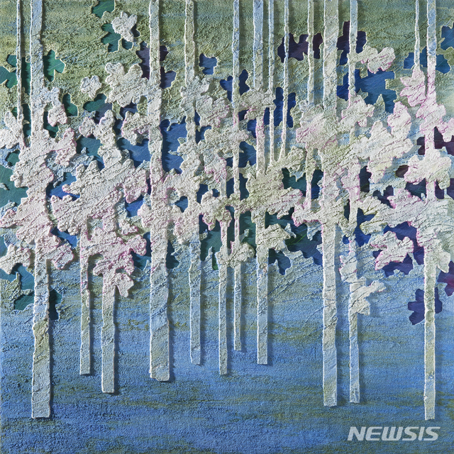 [서울=뉴시스]2020마니프_김선기, Moments-Memories IV-1, 72x72㎝, Acrylic, Architectural Medium, Graphite, Varnish on Cotton covered Wood Panel, 2019(사진=MANIF 제공)2020.11.06 photo@newsis.com 