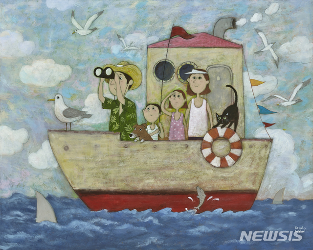 [서울=뉴시스]2020마니프_임승현, 항해, 73x91㎝, 한지에 혼합재료, 2019(사진=MANIF 제공)2020.11.06 phot@newsis.com 