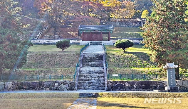 [진천=뉴시스]충북도 기념물 1호 '진천 길상사'. photo@newsis.com 