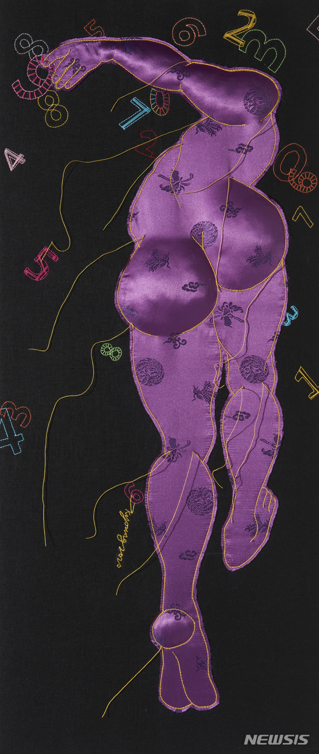 [서울=뉴시스]2020마니프_최경희, Desire 2010, 90.9x40㎝, Mixed Media on panel, 2020(사진=MANIF 제공)2020.11.06 photo@newsis.com 