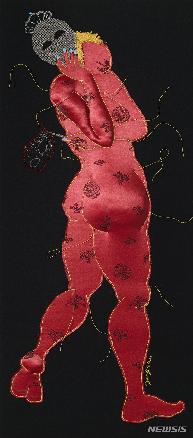 [서울=뉴시스]2020마니프_최경희, Desire 2008, 90.9x40㎝, Mixed Media on panel, 2020(사진=MANIF 제공)2020.11.06 photo@newsis.com 