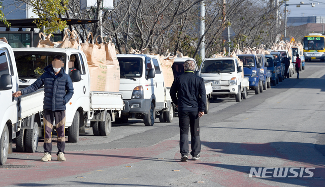 공공비축미 수매 행렬. (사진=뉴시스DB)