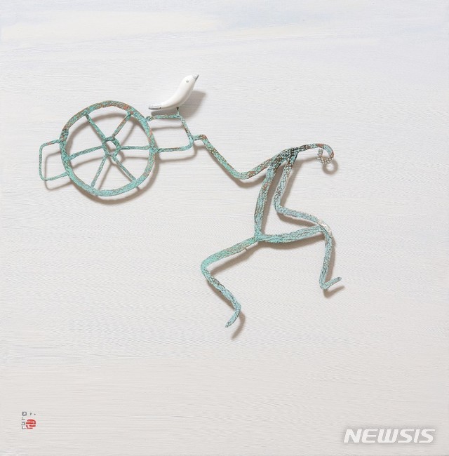 [서울=뉴시스]2020마니프_김만근, 빈마음, 50×50㎝, 혼합재료, 2020(사진=MANIF 제공)2020.11.06 photo@newsis.com