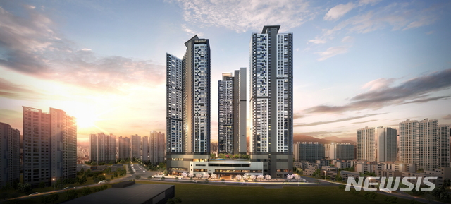 [서울=뉴시스]대구 침산동 '더샵 프리미엘' 투시도. (제공 = 포스코건설) 2020.11.13.