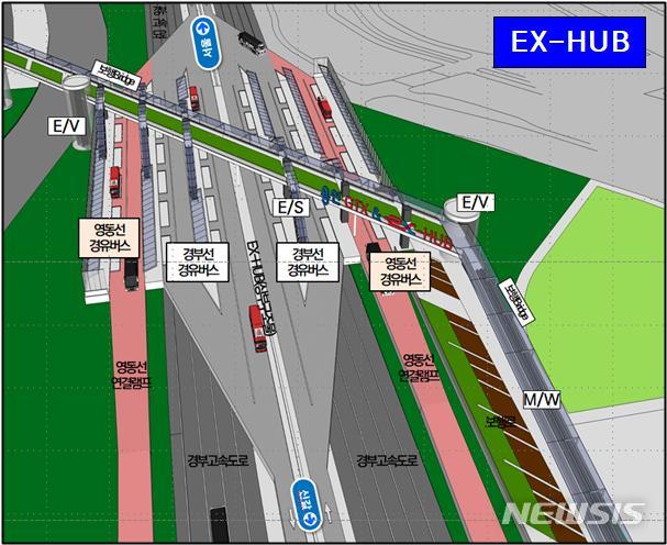 경기 용인역 환승정류장 조감도