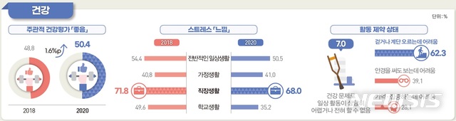 [세종=뉴시스]  통계청 2020년 사회조사결과. (그림=통계청 제공)